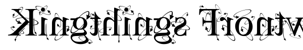Kingthings Frontwards / Backwards font preview